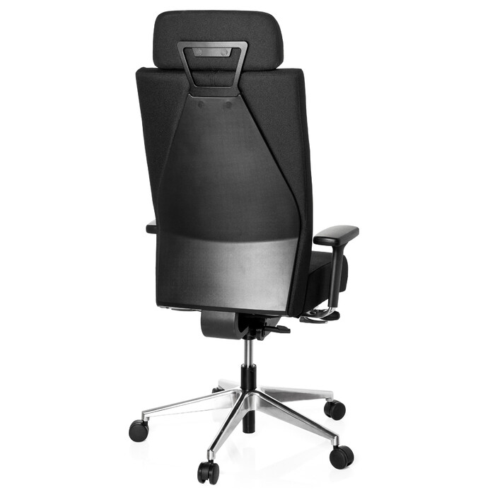 Офісне крісло / поворотне крісло PRO-TEC XXL з повною м'якою оббивкою Black HJH OFFICE