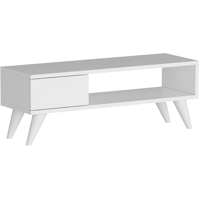 ТВ-тумба en.casa Aarup з полицею та шухлядою, дуб, 33x90x30 см