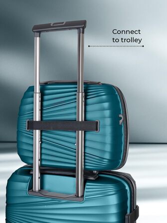 Косметичний кейс Pactastic з жорстким корпусом, поліпропілен, 34x17x27 см, для ручної поклажі, з функцією кріплення на валізу