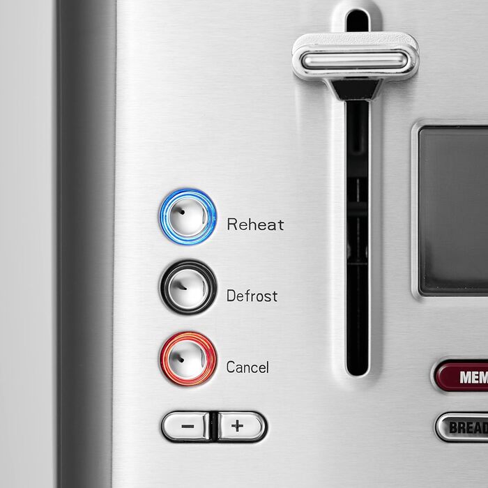 Тостер Solis Flex Typ 8004 Premium нержавіюча сталь: 7 програм, широкі слоти, LCD-дисплей, підставка для булочок, 950 Вт