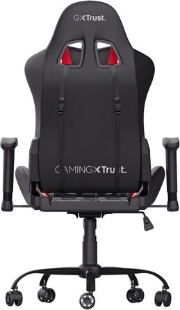 Ігрове крісло Trust Gaming GXT 708R Resto, обертається на 360°, офісне крісло з знімними подушками, регульована висота, фіксація, червоне