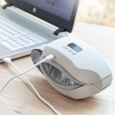 Масажер для очей InnovaGoods EyeSky 4-в-1, з компресією повітря, для зняття втоми очей та покращення кровообігу, компактний дизайн, для дому та офісу