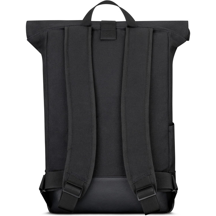 Рюкзак Johnny Urban Rolltop Adam Large для ноутбука 16'', водонепроникний, антрацит/чорний, міцний бавовняний канвас, унісекс