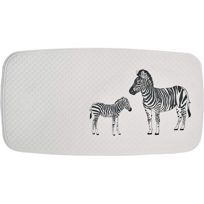 Протиковзкий килимок для ванни RIDDER Zebra білий 38x72 см