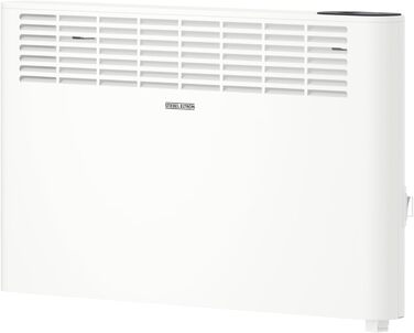 Електричний конвектор STIEBEL ELTRON CNS 2000 Plus LCD, 2 кВт, для 25 м², білий, енергозберігаючий, металевий корпус, LCD-дисплей, тижневий таймер, TÜV сертифікат