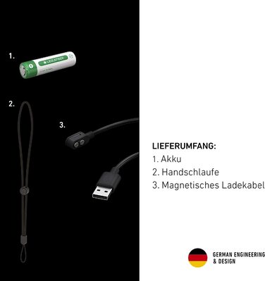 Ліхтарик Ledlenser P7R Core, 1400 лм, акумуляторний, водонепроникний, з фокусуванням, дальність 300 м, до 90 годин, магнітна зарядка