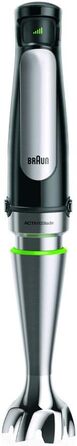 Блендер Braun MultiQuick 7 MQ 7045X, 1000 Вт, чорний + подрібнювач MQS 230 BK, 500 мл, EasyClick Plus, BPA-free, для MultiQuick 7/9