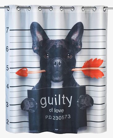 Душова завіса WENKO Guilty Dog, антицвіль, водонепроникна