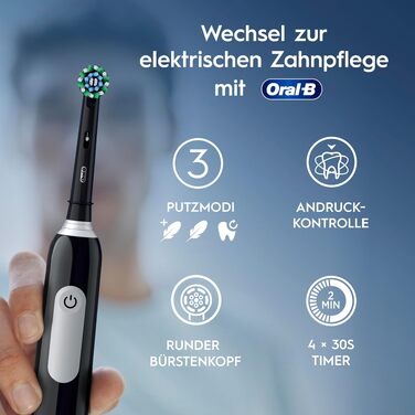 Електрична зубна щітка Oral-B Pro Series 1, чорна