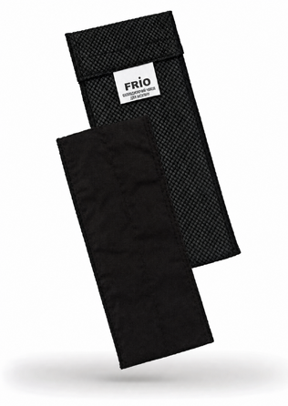 FRIO Чохол для інсуліну для діабетиків, охолоджуючий, 18 x 6,5 см, чорний, для 1 шприц-ручки, не потребує акумуляторів чи електрики, охолоджується водою, багаторазовий