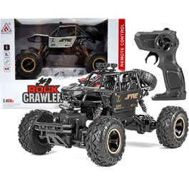 Радіокерована позашляхова машина TradeBaazar 4x4, чорна, масштаб 1:16, швидкість 15 км/год