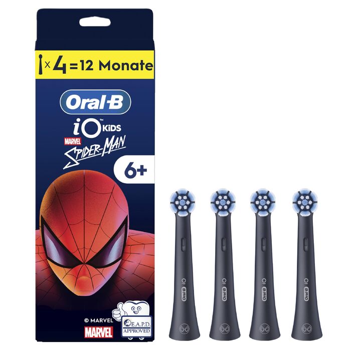Смінні насадки для електричної зубної щітки Oral-B iO Ultimative Reinigung для дітей (Spiderman), білі, 4 шт.