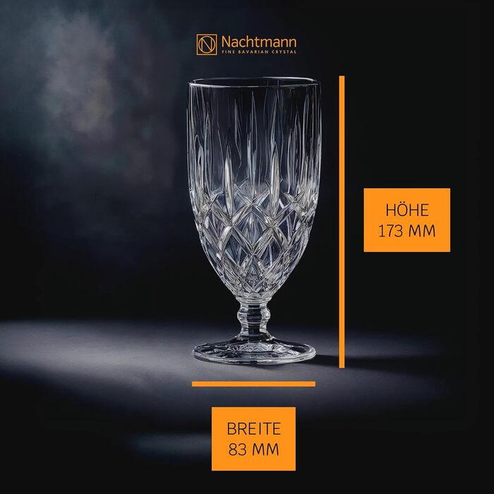 Набір келихів для пива Nachtmann Noblesse, кришталь, 600 мл (4 шт.)