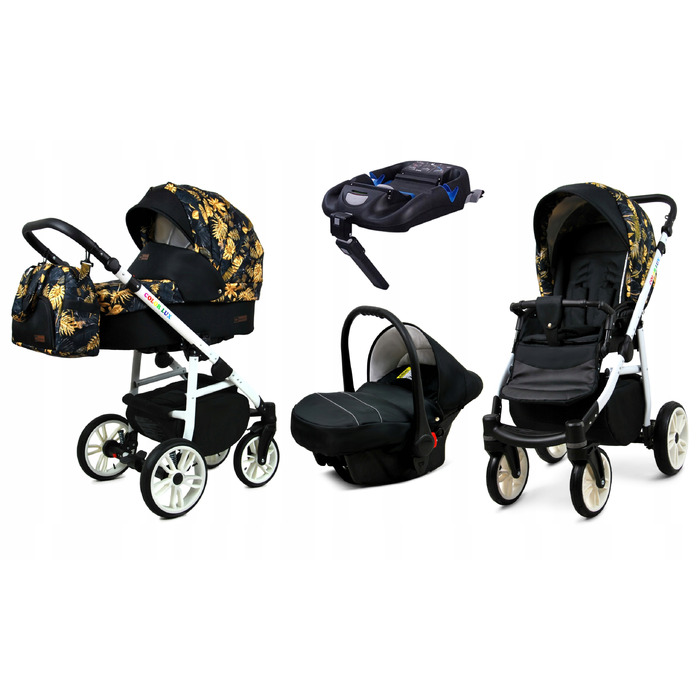 Дитячий візок 4в1 BabyLux ColorLux: прогулянкова коляска, люлька, автокрісло та база ISOFIX