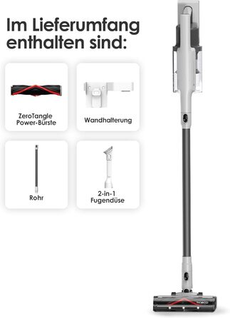 Бездротовий пилосос Tineco A30S 160W, 20000 Па, 60 хв, ручний, 1 л контейнер, ZeroTangle щітка, для підлоги, килимів, шерсті тварин