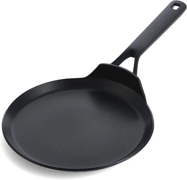 Сковорода KitchenAid Classic Forged для млинців (24 см), з антипригарним покриттям, індукційна, для духовки, чорна