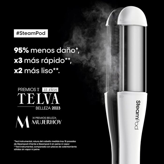 L'Oréal Professionnel SteamPod 4 професійний паровий стайлер для волосся з паровою технологією, для всіх типів волосся, вирівнює та створює локони
