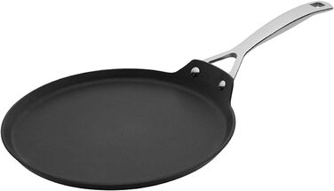 Сковорода для крепів LE CREUSET з антипригарним покриттям, 24 см, для всіх типів плит (включно з індукційними), алюміній, антрацит/срібло