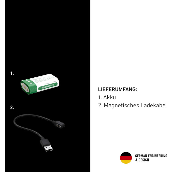 Налобний ліхтар Ledlenser H19R Core, 3500 люмен, акумуляторний, LED, з червоним світлом, водонепроникний IP67, дальність 300 м, USB-зарядка, Fusion Light
