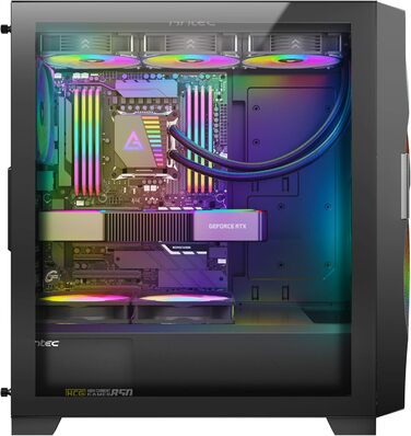 Ігровий корпус Antec DF700 Flux Midi Tower чорний, роздрібна версія, універсальний розмір