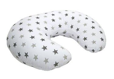 Подушка для годування Cuddles Collection Twinkle Star срібляста - зручна та безпечна для мами та малюка