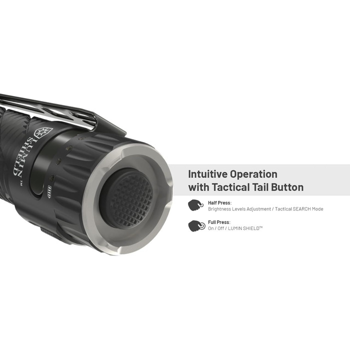 Ліхтарик Nitecore EDC35, надяскравий, 5000 люмен, потужний EDC ліхтар, акумулятор 21700 Li-Ion, зарядка USB-C, чорний