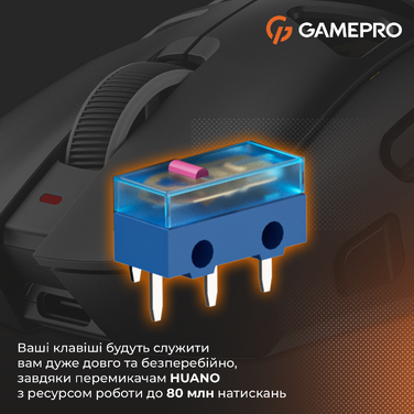 Бездротова ігрова миша GamePro Genesis Hollow (GM870HB)