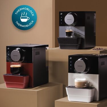 Кавомашина автоматична Cecotec Cremmaet Cube: 1350 Вт, 19 бар, з капучинатором, сенсорним керуванням та 5 рівнями помолу
