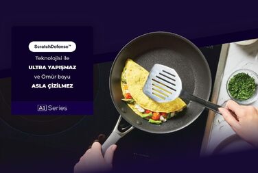 Набір посуду Circulon Scratch Defense 5 предметів для індукційних плит, антипригарне покриття, сірий графіт