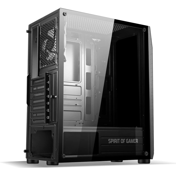 Ігровий корпус SPIRIT OF GAMER Rogue VI ATX/mATX/ITX з гартованим склом, 4 адресовані RGB LED вентилятори 120 мм, сумісний з Aura/MSI Mystic/ASROCK 3Pin