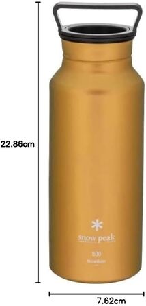 Фляга Snow Peak Titan Aurora 800 мл для кемпінгу, туризму та походів - легка та міцна