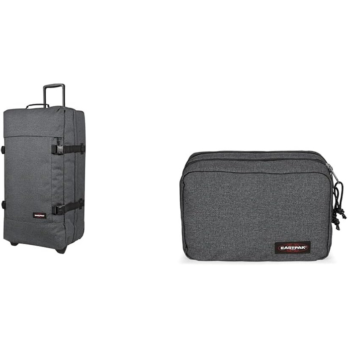 Валіза EASTPAK TRANVERZ L 166 см 162 л чорний денім + косметичка MAVIS 63 см 59 л чорний денім