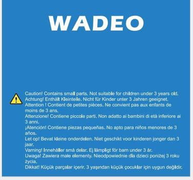 Портативний душ для кемпінгу WADEO з акумулятором 6000 мА·год, помпою, цифровим дисплеєм, душовою насадкою, зарядка Type-C, для подорожей, саду, кемпінгу (синій)
