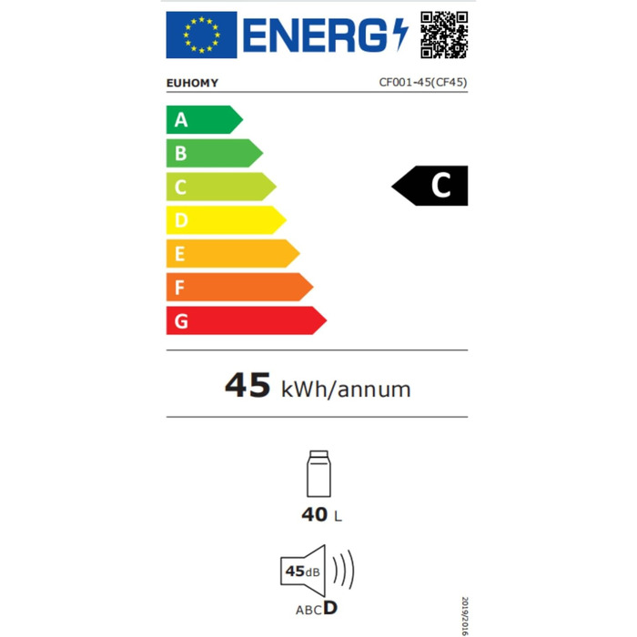 Автомобільний холодильник EUHOMY 40л компресорний (-20℃~20℃) з Wi-Fi, режимами ECO/MAX, захистом батареї 12/24V/220V, тихий (до 45дБ)
