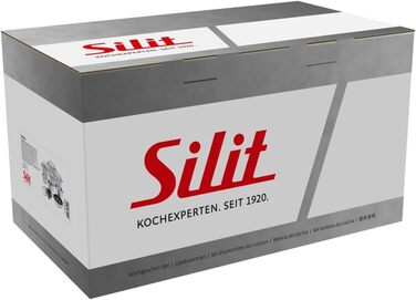 Набір каструль Silit Toskana Induktion 4-каструль, нержавіюча сталь, з кришкою з термоскла, не має покриття
