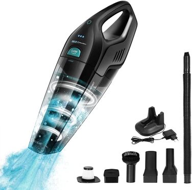 Ручний бездротовий пилосос Cecotec Conga Immortal ExtremeSuction 22.2V: потужний, для твердих та рідких забруднень, з циклонною технологією, аксесуари для дому та авто, 25 хвилин роботи