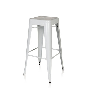 Барний стілець VANTAGGIO HIGH metallic білий hjh OFFICE