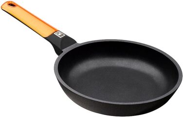 Набір сковорідок BRA Efficient Orange, алюмінієвий, чорний, 3 шт. (20/24/28 см)