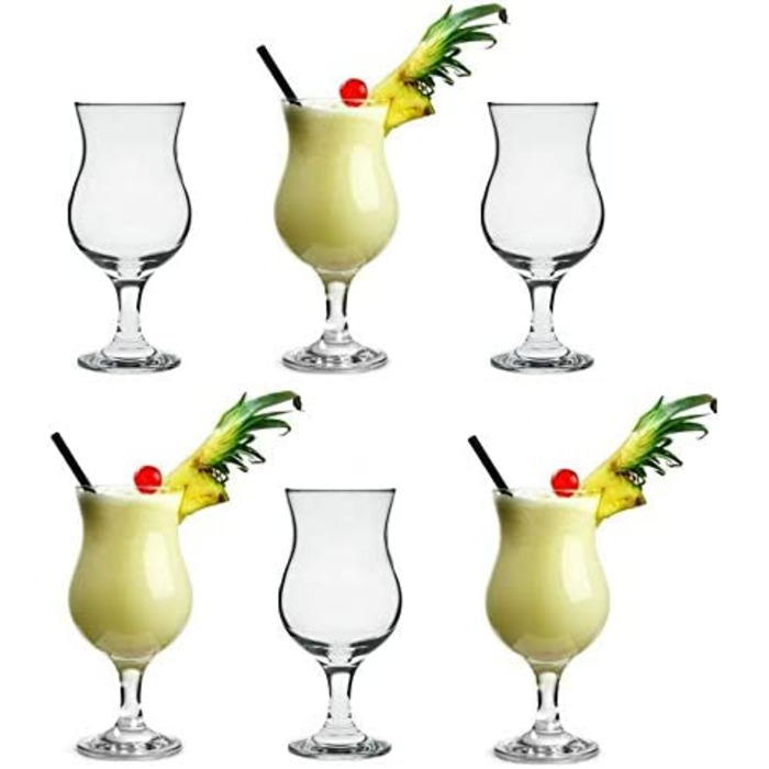 Набір склянок для коктейлів Topkapi Pina Colada 380 мл, 6 шт. — лонгдрінк, барні, для вечірок
