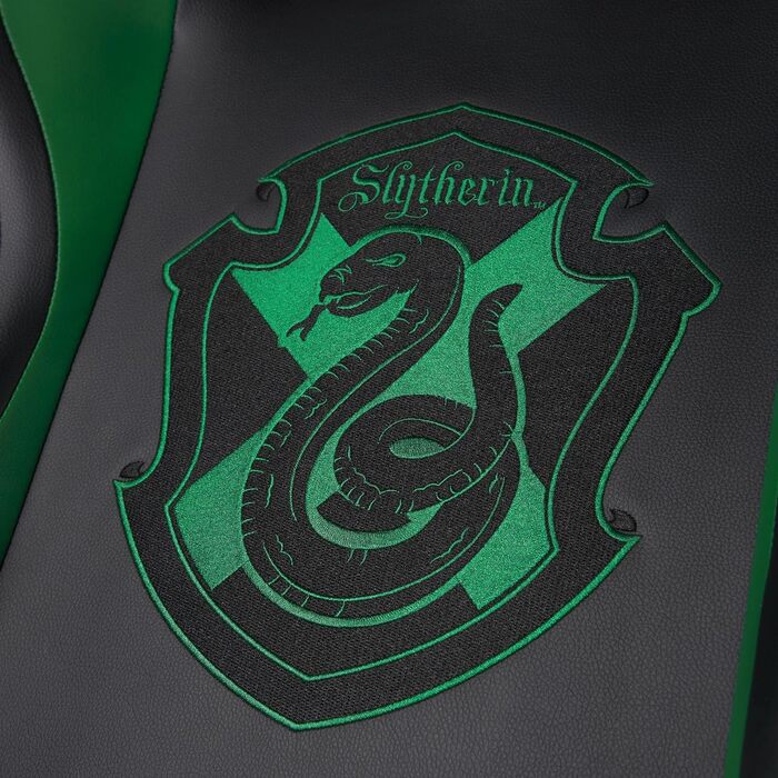Ігрове крісло SUBSONIC Harry Potter Слизерин, ергономічне, з регульованими спинкою та підлокітниками, для дорослих, офіційна ліцензія