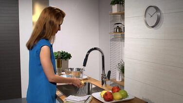 Змішувач кухонний Hansgrohe Focus M41 з висувним гусаком 160 мм, поворотний на 360°