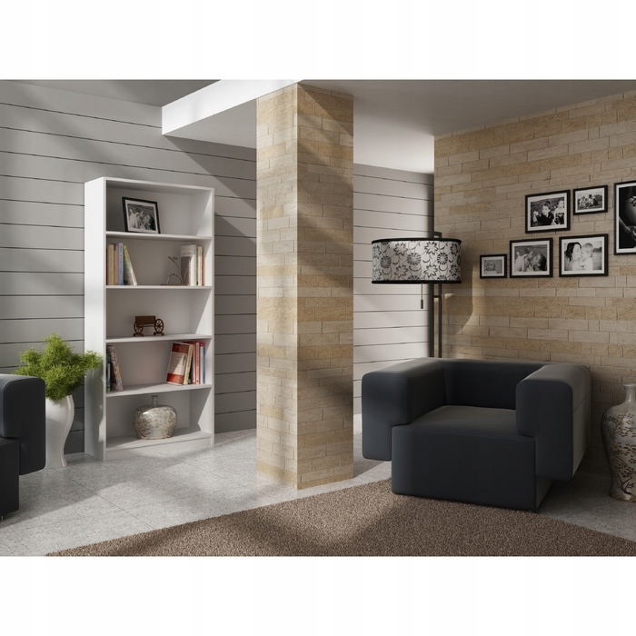 Стелаж Matkam 80 x 30 x 182 см, білий