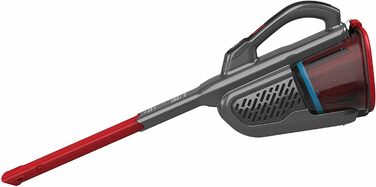 Пилосос ручний акумуляторний BLACK+DECKER Lithium Dustbuster BHHV315J, 12 В, 20 AW, циклонний, безмішковий, з висувною щілинною насадкою, титан/червоний, 500 мл