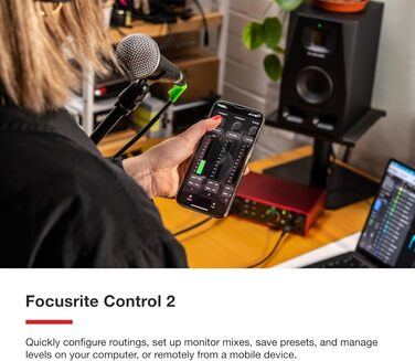 Focusrite Scarlett 4i4 4-го покоління USB Аудіоінтерфейс для гітаристів, вокалістів та музикантів (16 входів/16 виходів) - HiFi студійна якість