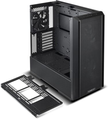 Ігровий корпус для ПК LIAN LI LANCOOL 216, чорний, E-ATX, з підсвіткою RGB, 2x 160 мм вентилятори, Midi Tower
