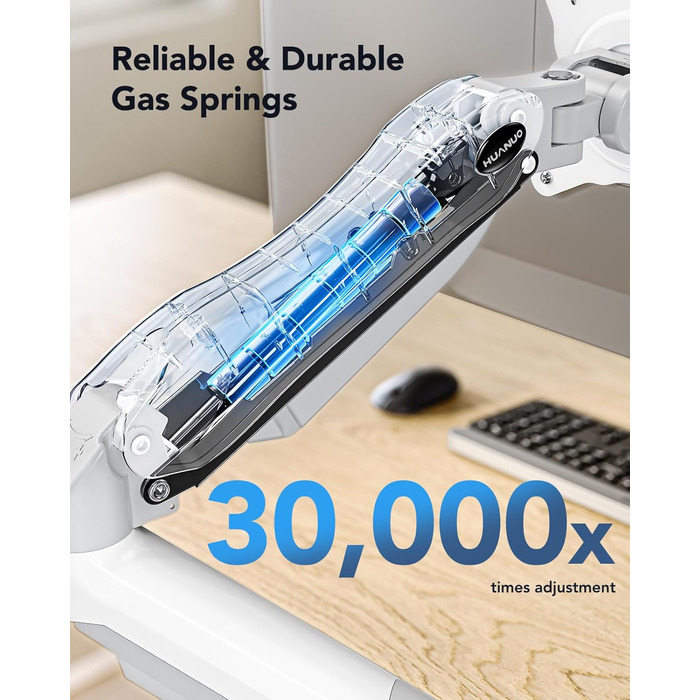 Кріплення для монітора HUANUO, 13-32 дюйми, регульована висота, нахил, поворот, VESA 75/100 мм, підійде для моніторів вагою 2-9 кг