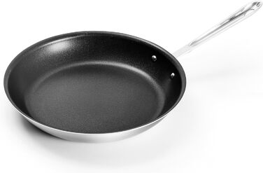 Сковорода з антипригарним покриттям All-Clad D5 Brushed Pro, 30.5 см, 5-шарова, з нержавіючої сталі