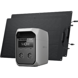Портативна електростанція EcoFlow DELTA 3 Classic 1024 Вт·год (комплект з 2×100 Вт сонячними панелями)
