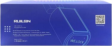 Електронний дверний замок WELOCK з відбитком пальця та WiFi, для дверей 30-70 мм, відкриття смартфоном, відбитком або карткою