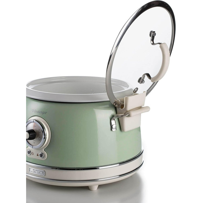 Мультиварка Ariete Vintage 2904 блакитна 3.5л для рису, приготування на пару, повільного приготування з керамічним антипригарним покриттям 650W